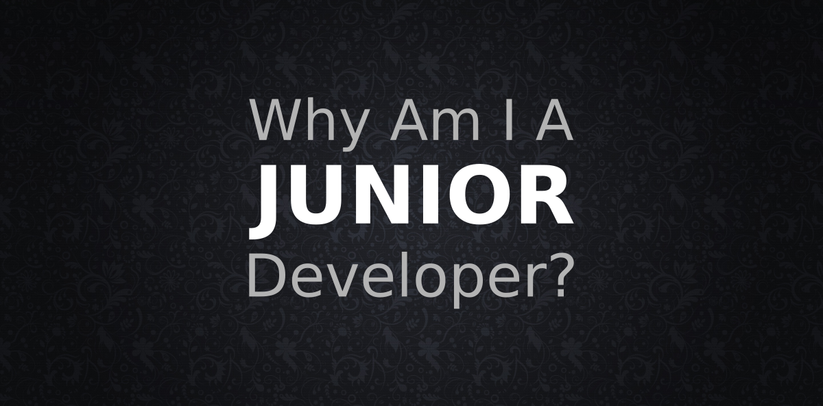 Why Am I A Junior Developer?